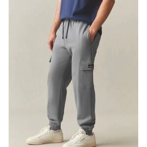 NWOT American Giant Mens Cargo Jogger L Gray USA Made Athleisure Lounge